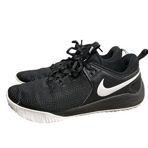 Nike Volleyball Shoes Woman’s 10 Zoom Hyperace 2 Black White Court Sneakers